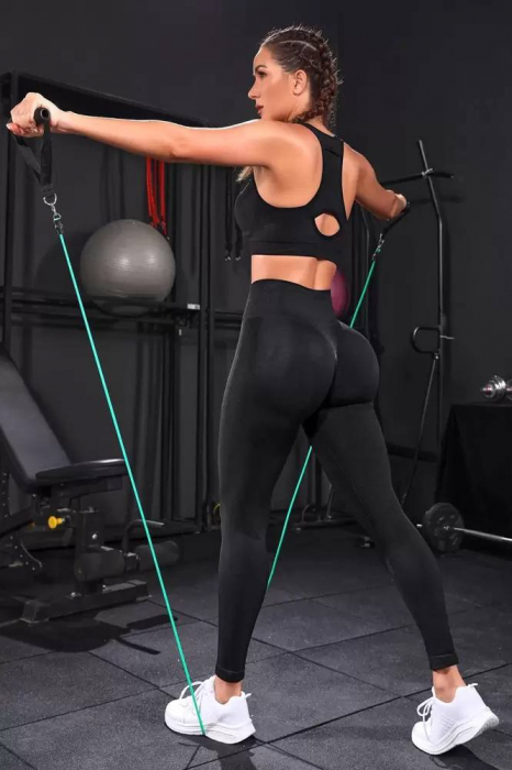 Compleu fitness dama cu efect modelator FlexyShape, Negru [3]
