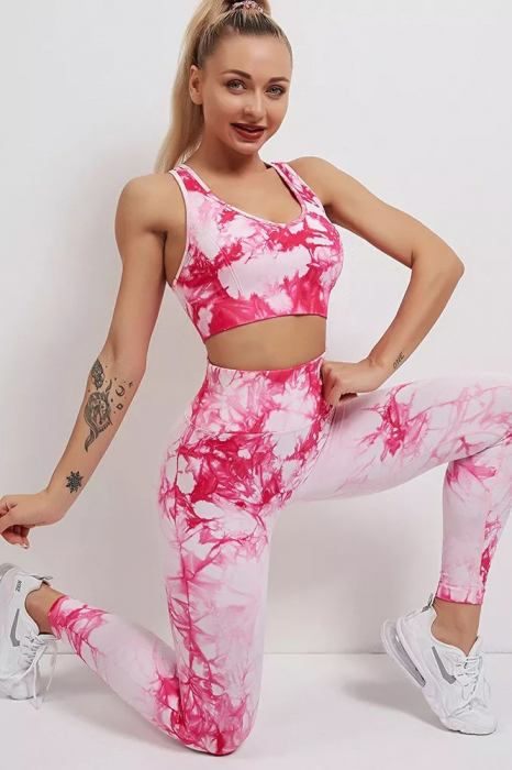 Pantaloni fitness modelatori Marble, Roz [4]