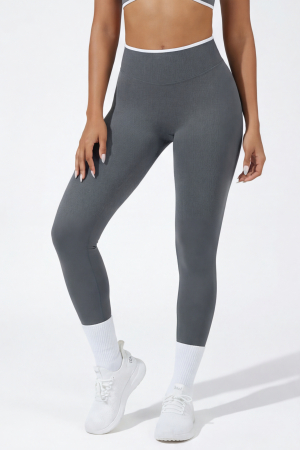 Colanti Texturati - Colanti sport modelatori Vibe Accent, Gri