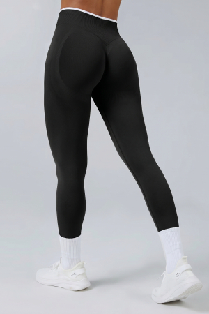 Colanti Texturati - Colanti sport modelatori Vibe Accent, Negru