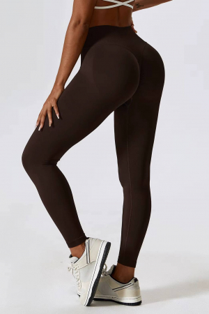 Colanti - Colanti modelatori cu talie inalta Vee-Shape, Maro inchis
