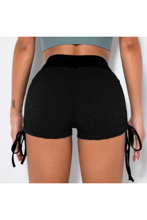 colanti scurti dama modelatori HoneyComb negri - pantaloni scurti dama modelatori fund [4]