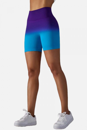 Colanti scurti modelatori Rainbow, gradient, mov/albastru [1]