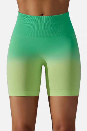 Colanti scurti modelatori Rainbow, gradient, verde neon/lime [1]