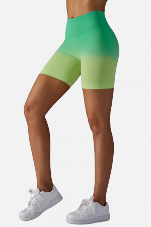 Colanti scurti modelatori Rainbow, gradient, verde neon/lime [3]