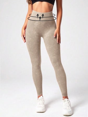 Colanti sport modelatori, texturati, Thunder-Dust, Bej [2]