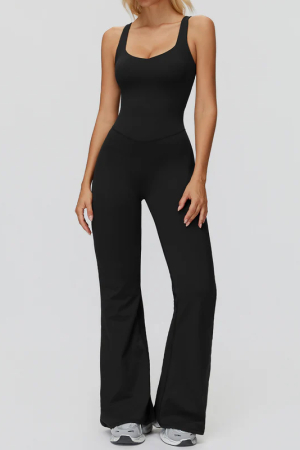 Compleuri - Salopera sport-eleganta Bella Flare, Negru