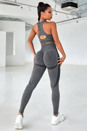 Compleuri - Compleu fitness dama cu efect modelator FlexyShape, Gri