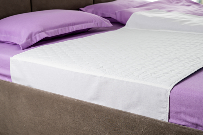Aleza FizioTab® cu ARIPIOARE, Protectie Saltea Impermeabila/Reutilizabila, pentru Pacienti cu Incontinenta, Adulti si Copii, Lavabila, 90 x 85 cm, Albastru [2]