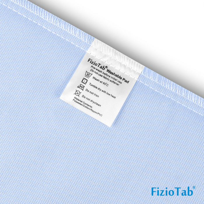 Aleza FizioTab® cu ARIPIOARE, Protectie Saltea Impermeabila/Reutilizabila, pentru Pacienti cu Incontinenta, Adulti si Copii, Lavabila, 90 x 85 cm, Albastru [10]