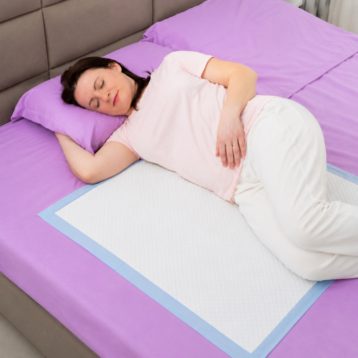 Aleza Impermeabila de Unica Folosinta FizioTab®, Protectii pentru Pat 80x90 cm cu benzi de fixare, 30 bucati [2]