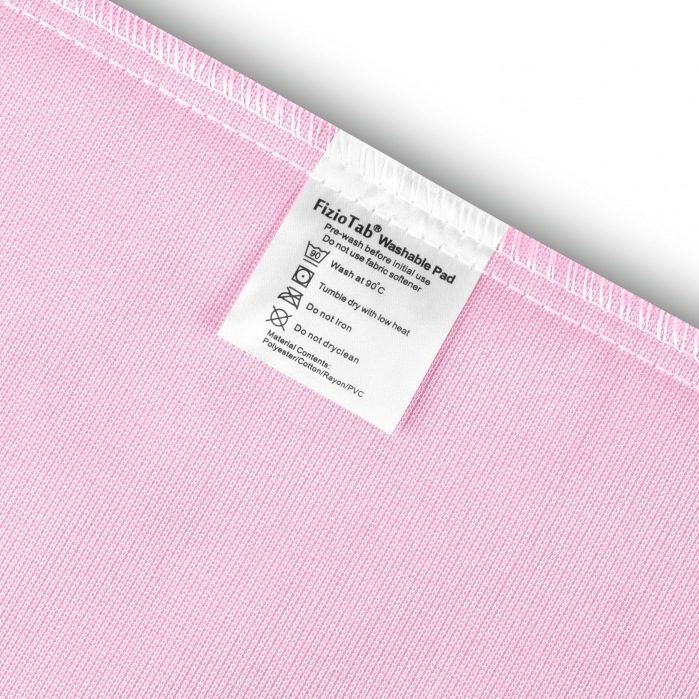 Aleza Impermeabila FizioTab®, Protectie Saltea Lavabila si Reutilizabila pentru Adulti si Copii, 90 x 85 cm, Roz/Alb [10]