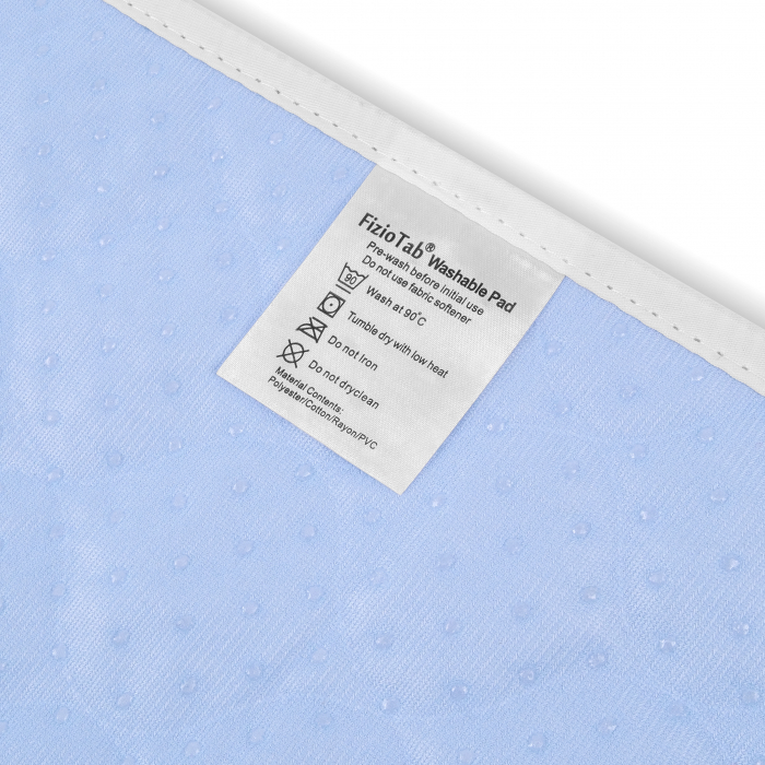 Aleza Scaun Reutilizabila, FizioTab®, Absorbantă si Lavabilă, pentru Adulti si Copii, Pacienti cu Incontinență, cu Suprafata speciala Anti-alunecare, 50 x 50 cm, Albastru/Alb, 2 bucati [7]