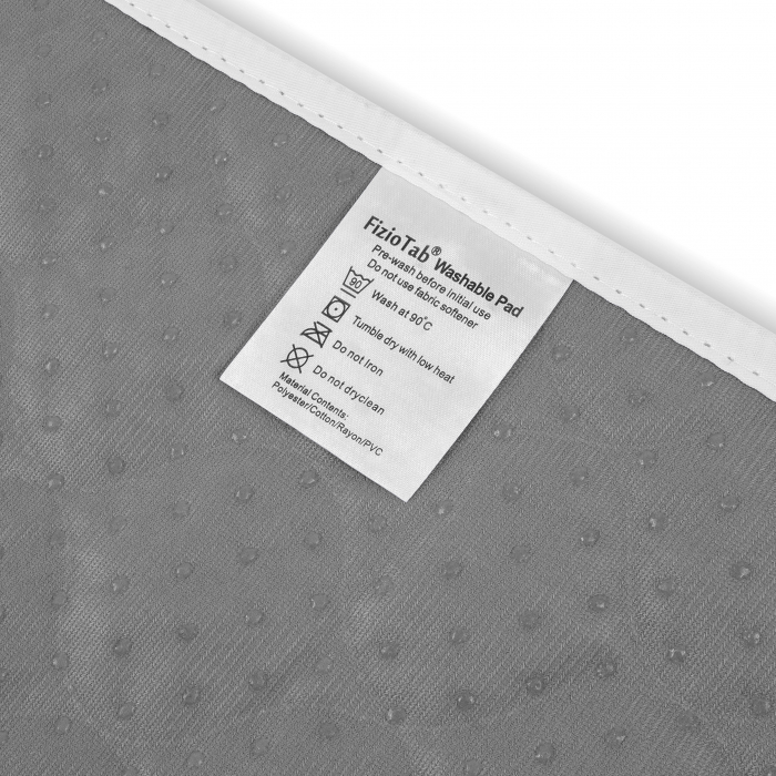 Aleza Scaun Reutilizabila, FizioTab®, Absorbantă si Lavabilă, pentru Adulti si Copii, Pacienti cu Incontinență, cu Suprafata speciala Anti-alunecare, 50 x5 0 cm, Gri/Alb, 2 bucati [6]