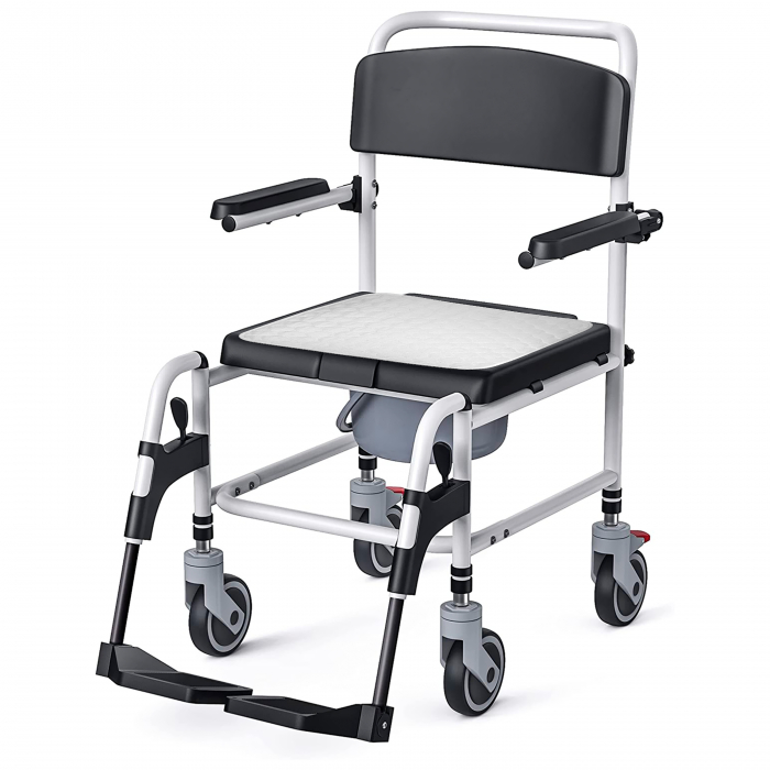 Aleza Scaun Reutilizabila, FizioTab®, Absorbantă si Lavabilă, pentru Adulti si Copii, Pacienti cu Incontinență, cu Suprafata speciala Anti-alunecare, 50 x5 0 cm, Gri/Alb, 2 bucati [5]
