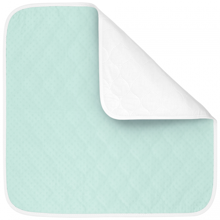Aleza Scaun Reutilizabila, FizioTab®, Absorbantă si Lavabilă, pentru Adulti si Copii, Pacienti cu Incontinență, cu Suprafata speciala Anti-alunecare, 50 x 50 cm, Verde/Alb, 2 bucati [10]
