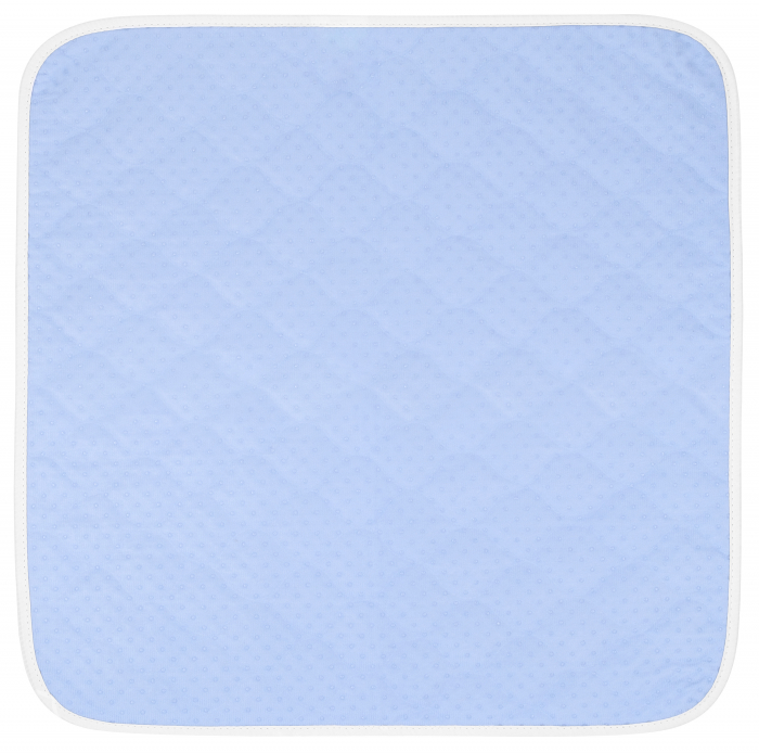 Aleza Scaun Reutilizabila, FizioTab®, Absorbantă si Lavabilă, pentru Adulti si Copii, Pacienti cu Incontinență, cu Suprafata speciala Anti-alunecare, 50 x 50 cm, Albastru/Alb, 2 bucati [8]
