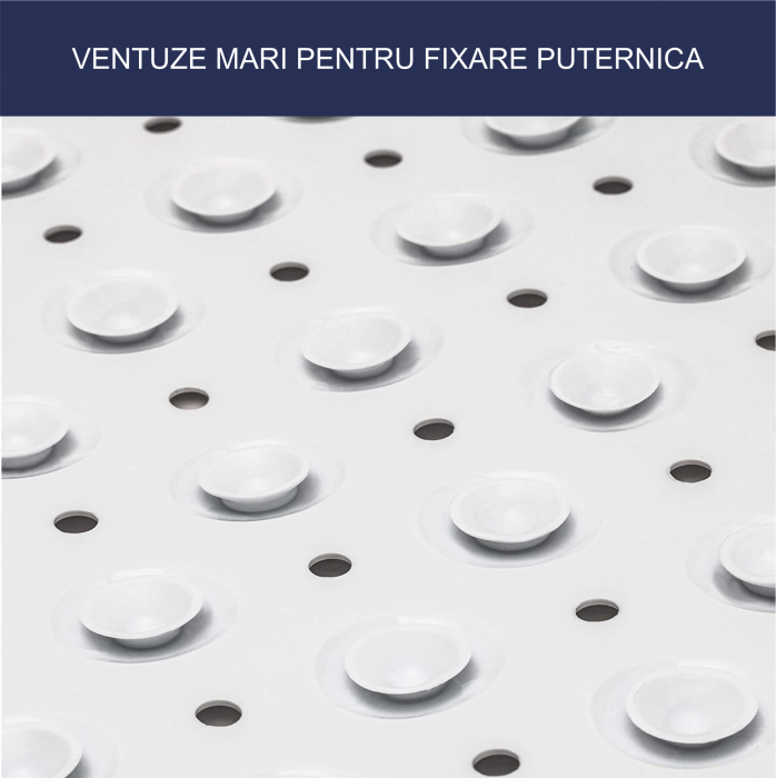 Covoras pentru cada, anti-alunecare, FizioTab®, 100x40 cm, Alb [4]