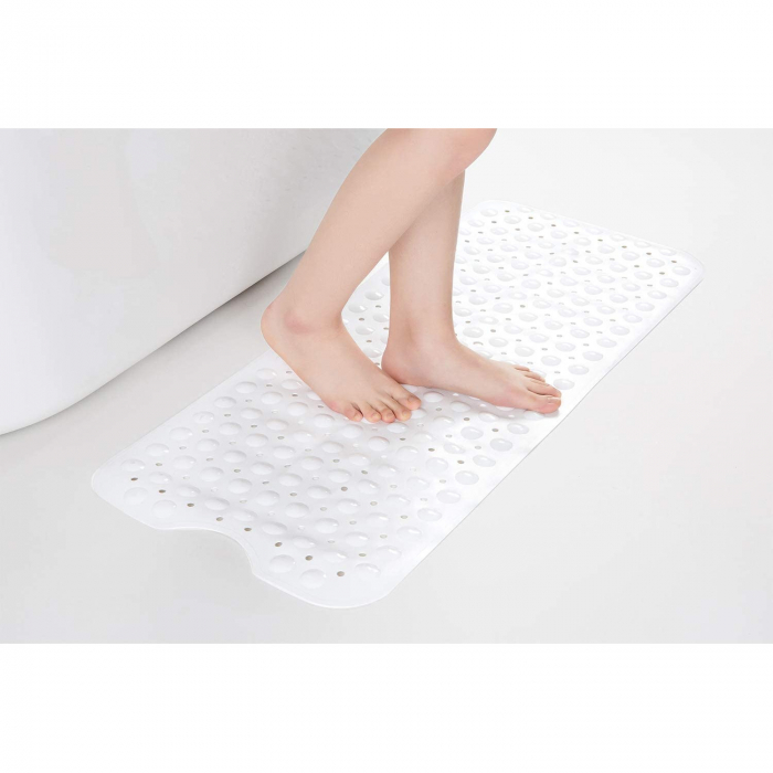 Covoras pentru cada, anti-alunecare, FizioTab®, 100x40 cm, Alb [6]
