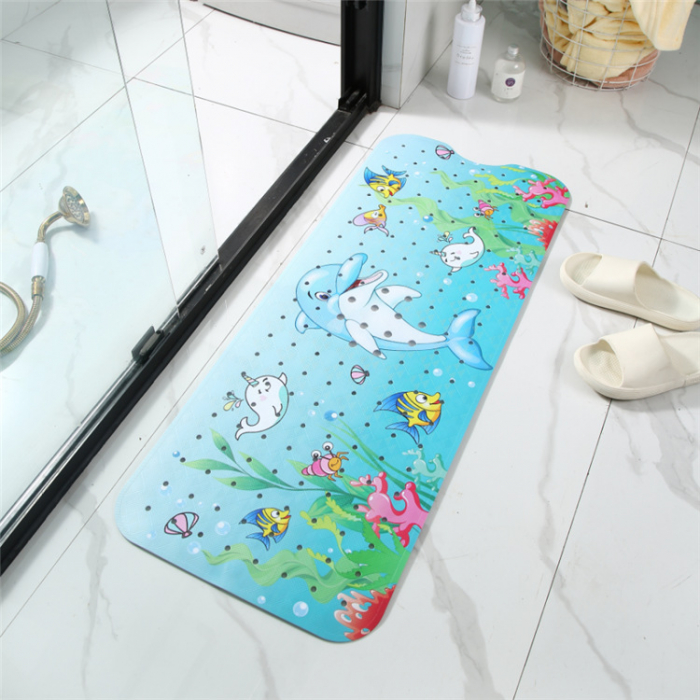 Covoras pentru cada, anti-alunecare, FizioTab®, 100x40 cm, Multicolor, Delfin [6]