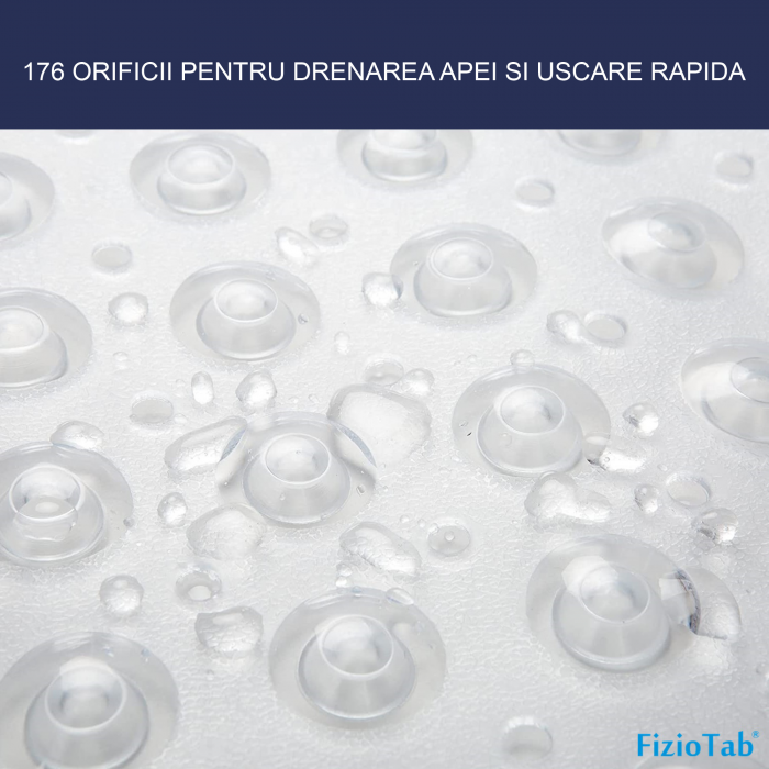 Covoras pentru cada, anti-alunecare, FizioTab®, 100x40 cm, Transparent [5]