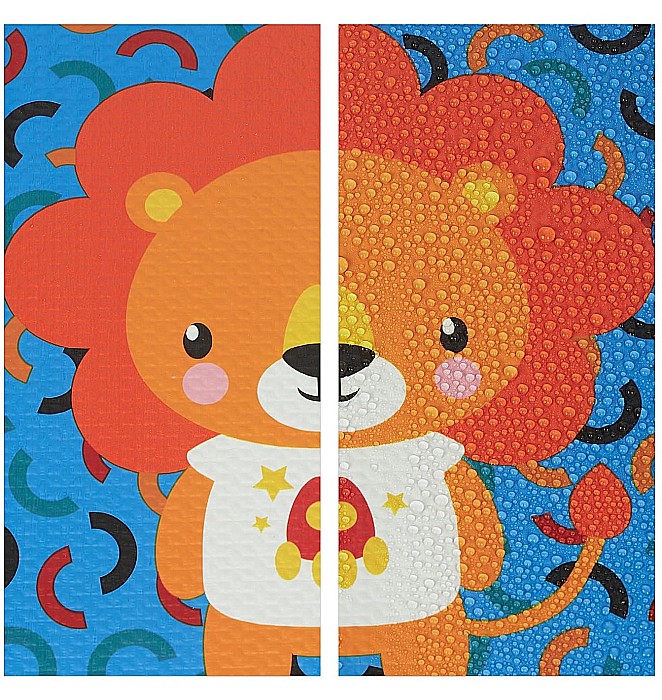 Covoras Puzzle FizioTab® din spuma EVA, 9 piese, Model Animale, 86x86 cm [4]