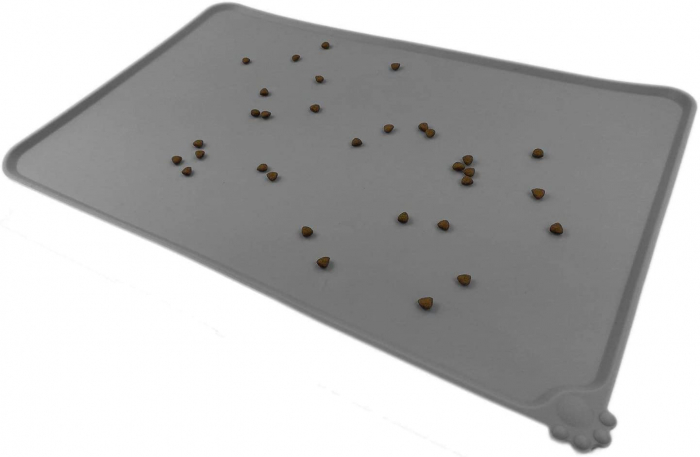 Covoras Silicon pentru Animale, FizioTab®, Suport Castroane si Boluri pentru Caini si Pisici, Gri [6]