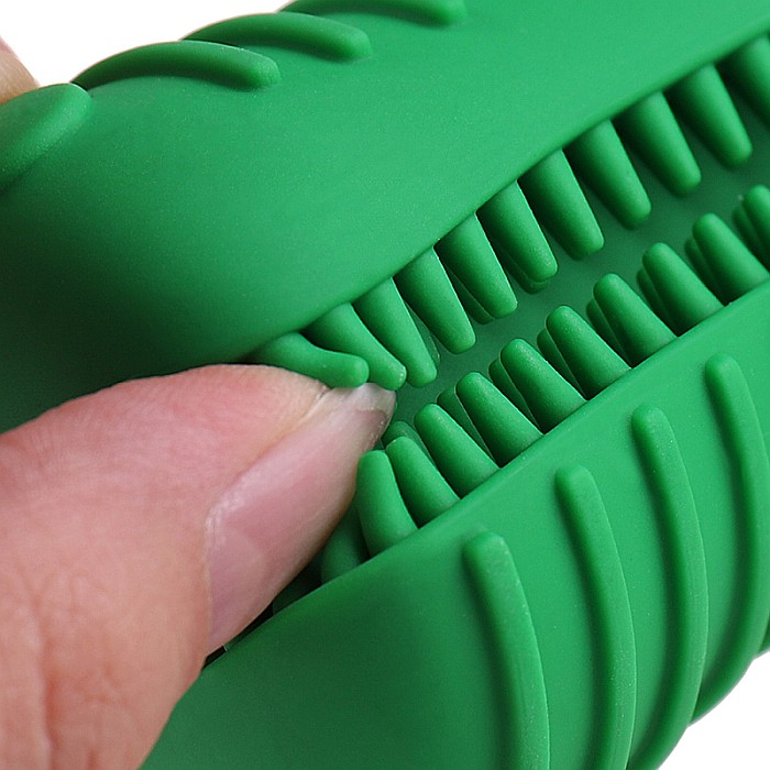 Jucarie de Ros pentru Caini, FizioTab®, Crocodil, Dog Dental Chew Toy, Verde, Cadou Periuta de Curatat [4]