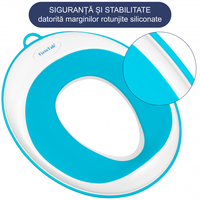 Reductor WC Copii, FizioTab®, Alb/Albastru [3]