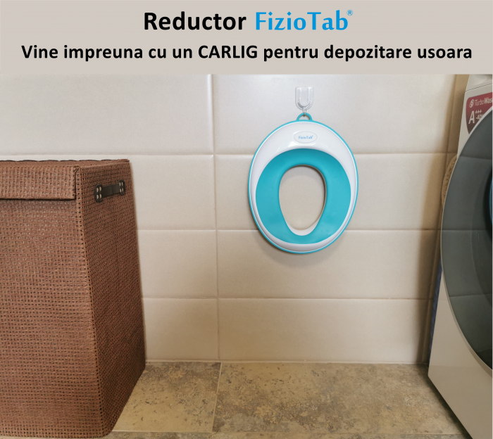 Reductor WC Copii, FizioTab®, Alb/Albastru [6]