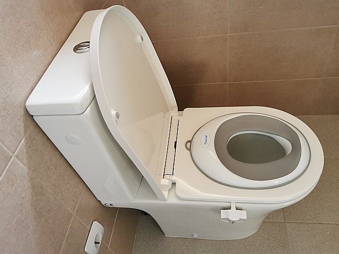 Reductor WC Copii, FizioTab®, Alb/Gri [9]