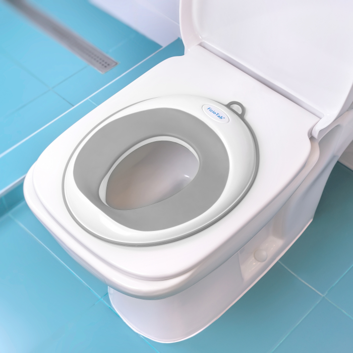 Reductor WC Copii, FizioTab®, Alb/Gri [2]
