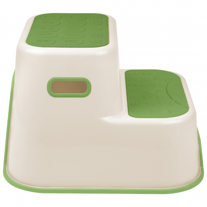 Scaunel Inaltator Copii FizioTab® in Doua Trepte, Suprafata Antialunecare cu Cifre si Litere, pentru Bucatarie/Baie, Verde [4]