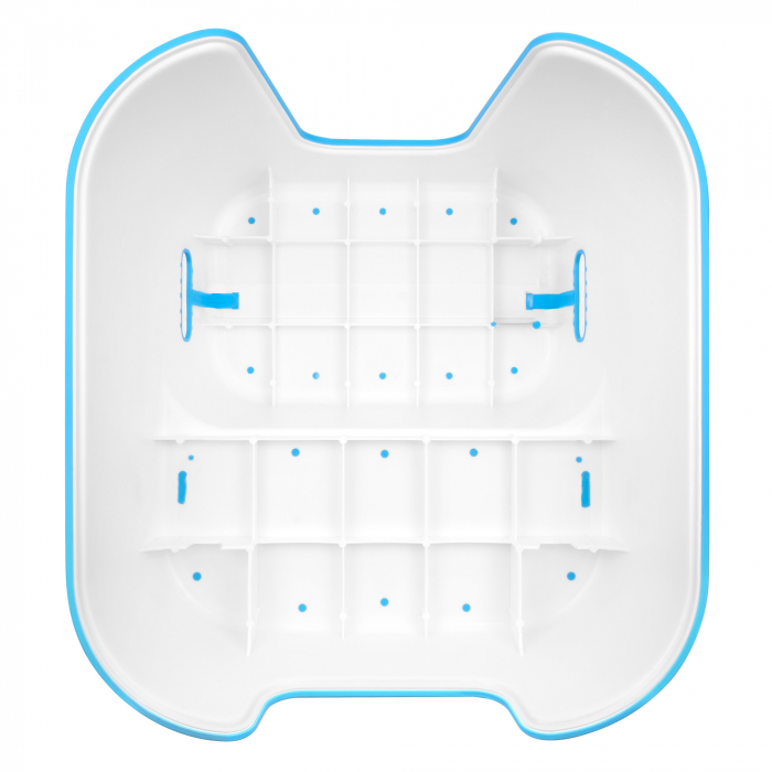 Scaunel Inaltator WC in Doua Trepte FizioTab®, Suprafata Antialunecare, Taburet Inaltator Chiuveta Copii, Albastru [7]