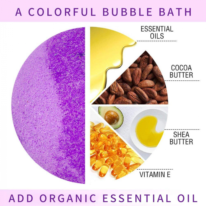 Set 12 Bile Efervescente de Baie cu Arome Diferite, FizioTab Scotin Bath Bombs, pentru Adulti si Copii, Cutie Premium, Cadoul Ideal pentru Craciun [3]
