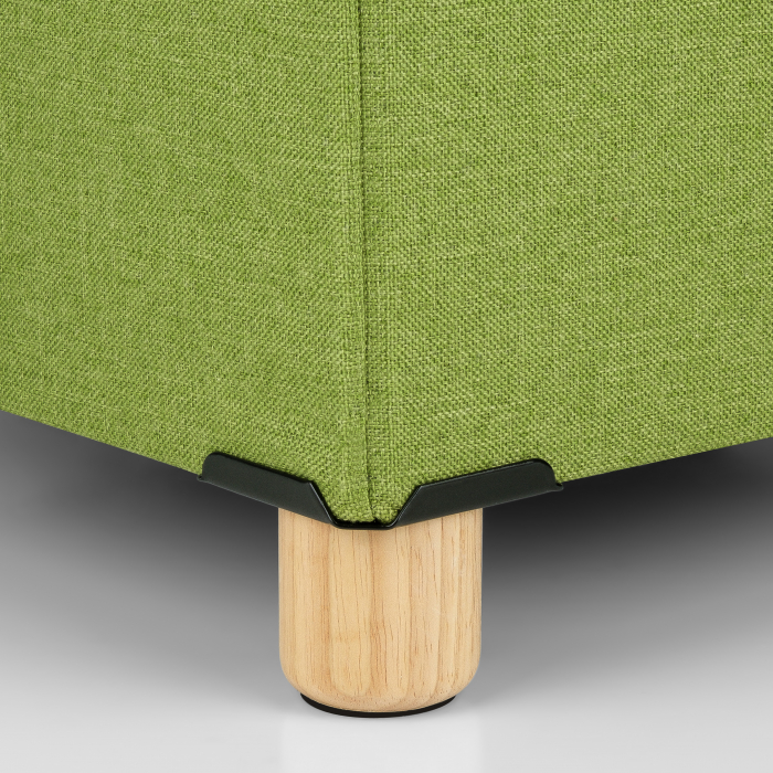 Taburet Pliabil cu Spatiu de Depozitare, FizioTab®, cu Picioare din Lemn Masiv, Cub 38X38X34, Verde [5]