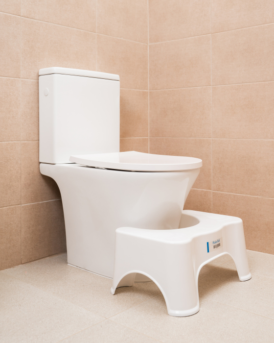 Taburet WC FizioTab®, Solutia Naturala Impotriva Constipatiei Si Hemoroizilor, Scaunel Inaltator WC Pentru Pozitia Corecta Pe Toaleta, Alb, Inaltime 21 cm [5]