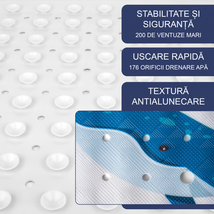 Covoras pentru cada, anti-alunecare, FizioTab®, 100×40 cm, Balena [3]