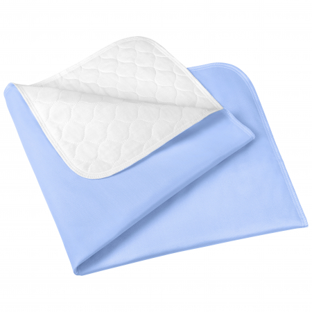 Aleza FizioTab®,Protectie saltea impermeabila/Reutilizabila, pentru Pacienti cu Incontinenta, Lavabila, 90 x 85 cm, Albastru