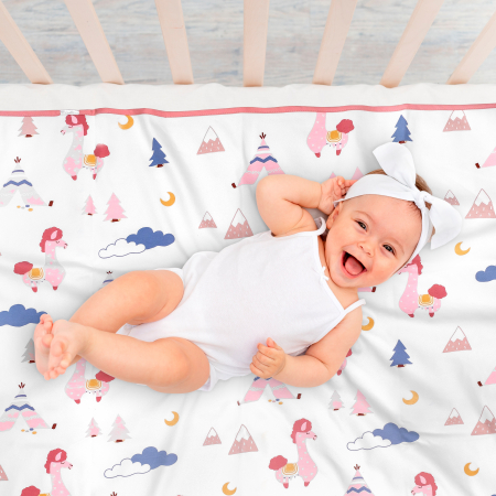 Aleza impermeabila mare pentru copii, FizioTab®, 80x100 cm, absorbanta si lavabila, refolosibila, tip paturica, pentru schimbat scutecul bebelusului, Lama [2]