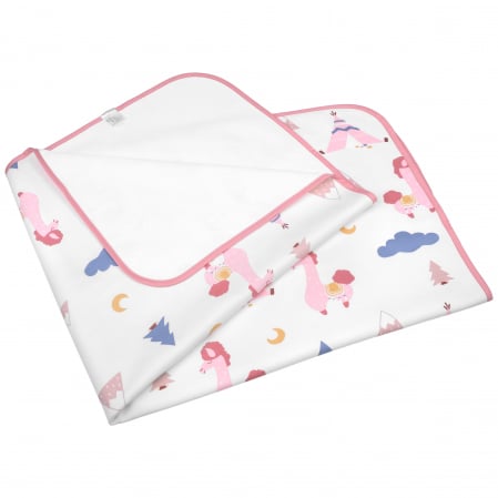 Aleza impermeabila mare pentru copii, FizioTab®, 80x100 cm, absorbanta si lavabila, refolosibila, tip paturica, pentru schimbat scutecul bebelusului, Lama [6]