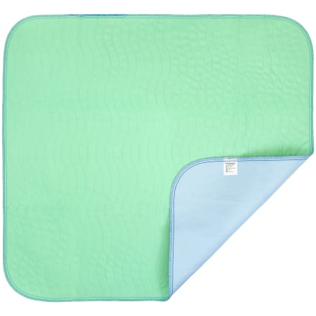 Incontinenta&Sanatate - Aleza Impermeabila Reutilizabila FizioTab® 90 x 85 cm, Protectie Saltea Lavabila, pentru Pacienti cu Incontinenta, Adulti si Copii, Verde/Albastru