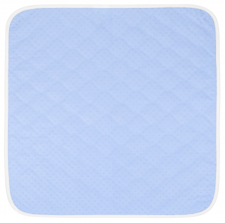 Aleza Scaun Reutilizabila, FizioTab®, Absorbantă si Lavabilă, pentru Adulti si Copii, Pacienti cu Incontinență, cu Suprafata speciala Anti-alunecare, 50 x 50 cm, Albastru/Alb, 2 bucati [7]