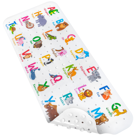 Covorase cada antialunecare - Covoras pentru cada, anti-alunecare, FizioTab®, 100×40 cm, Alfabet