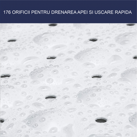 Covoras pentru cada, anti-alunecare, FizioTab®, 100x40 cm, Alb [2]