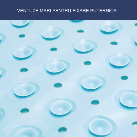 Covoras pentru cada, anti-alunecare, FizioTab®, 100x40 cm, Albastru Deschis [3]