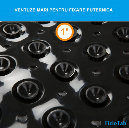 Covoras pentru cada, anti-alunecare, FizioTab®, 100x40 cm, Negru [5]