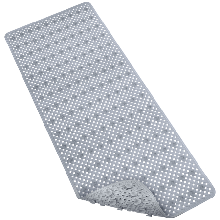 Covorase cada antialunecare - Covoras pentru cada, anti-alunecare, FizioTab®, 100x40 cm, tip impletitura, Gri