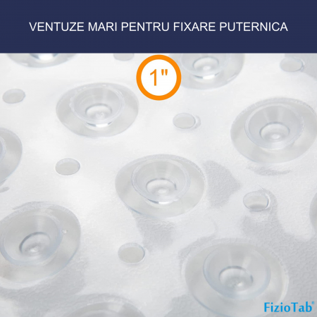 Covoras pentru cada, anti-alunecare, FizioTab®, 100x40 cm, Transparent [3]