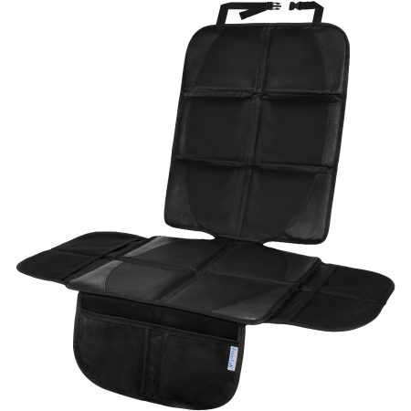 Husa protectie scaun auto - Husa Protectie Bancheta Auto Cu Aripioare FizioTab®, 4 Buzunare de Depozitare, Impermeabila, 120 X 84 cm, Negru
